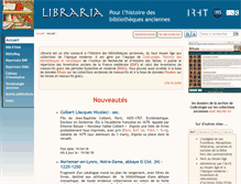 Tablet Screenshot of libraria.fr